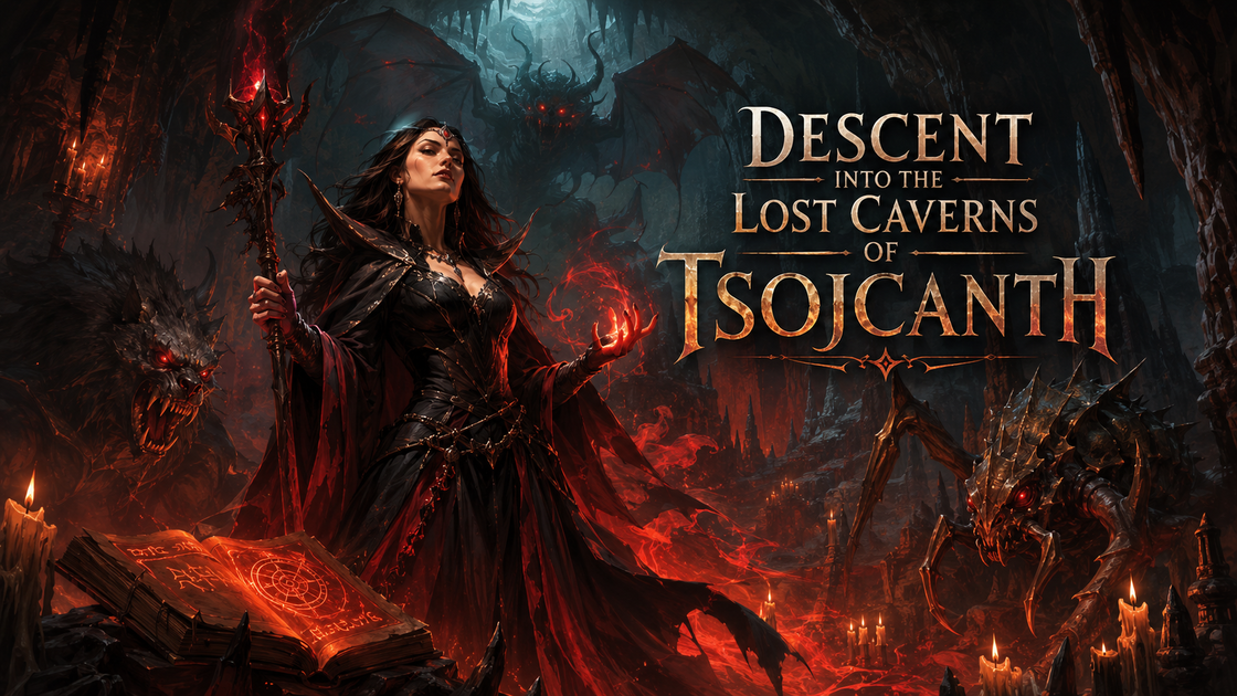 Descent into the Lost Caverns cover art